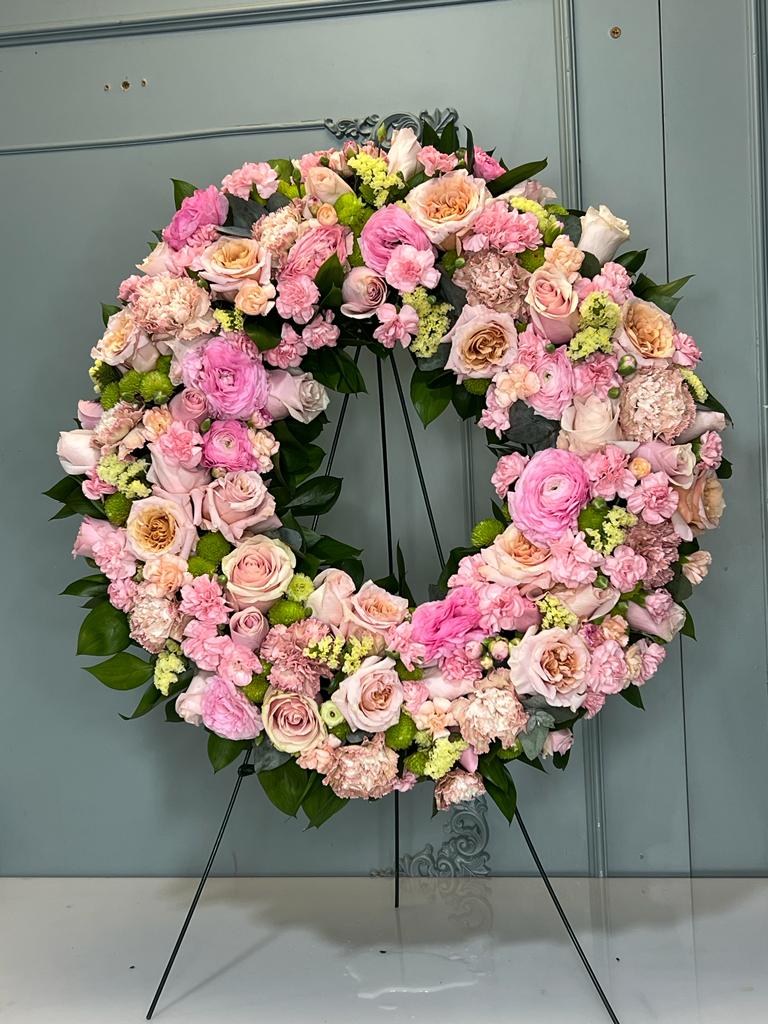 Coroană Funerară Rotundă Florete - Flori online Iasi