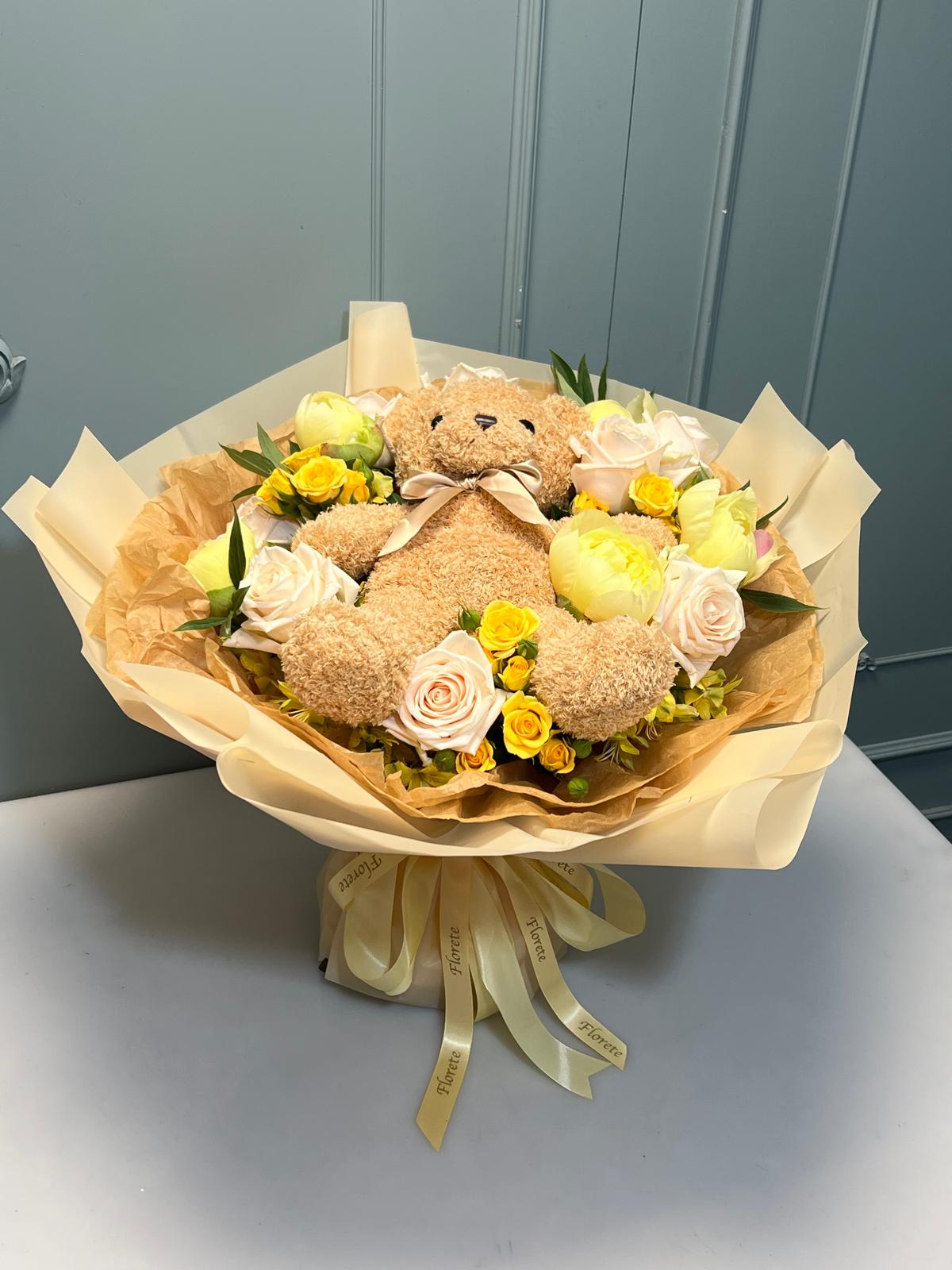 Buchet Teddy&Flowers