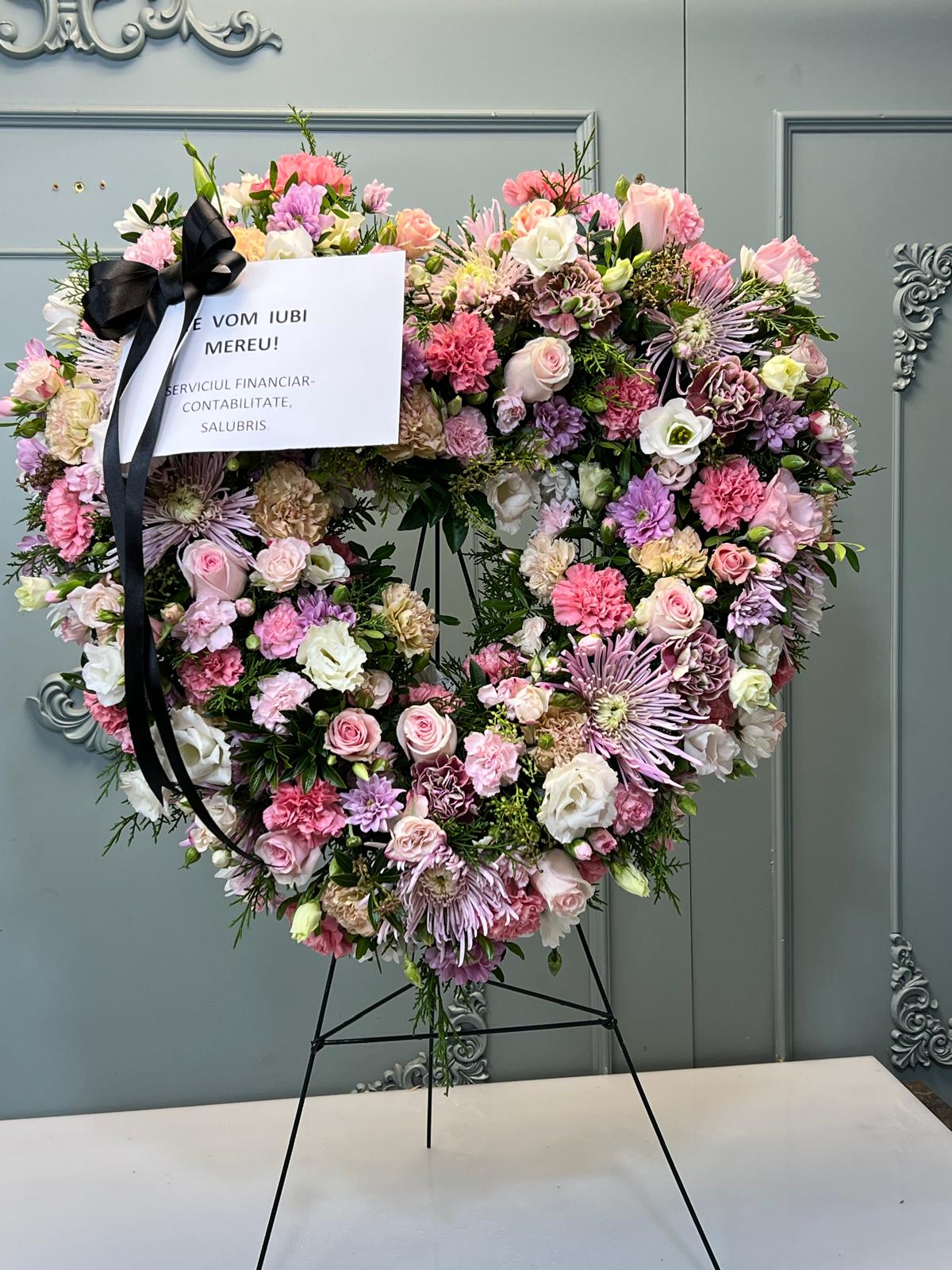 Coroană Funerară Inimă Senină