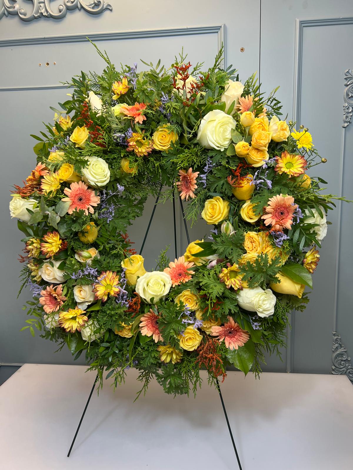 Coroană Funerară Rotundă Adiere de Dor și Lumină