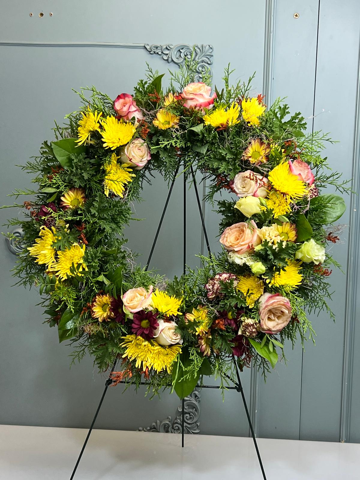 Coroană Funerară Rotundă Omagiu Sfânt