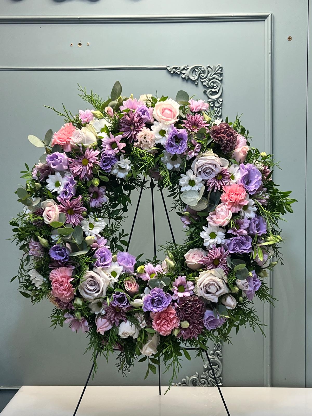 Coroană Funerară Rotundă Petale de Dor