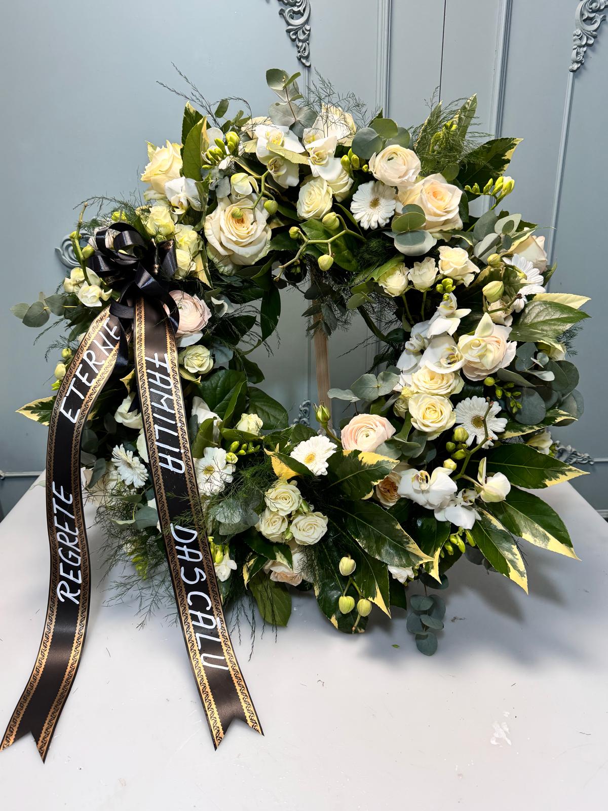 Coroană Funerară Rotundă Durere și Dor