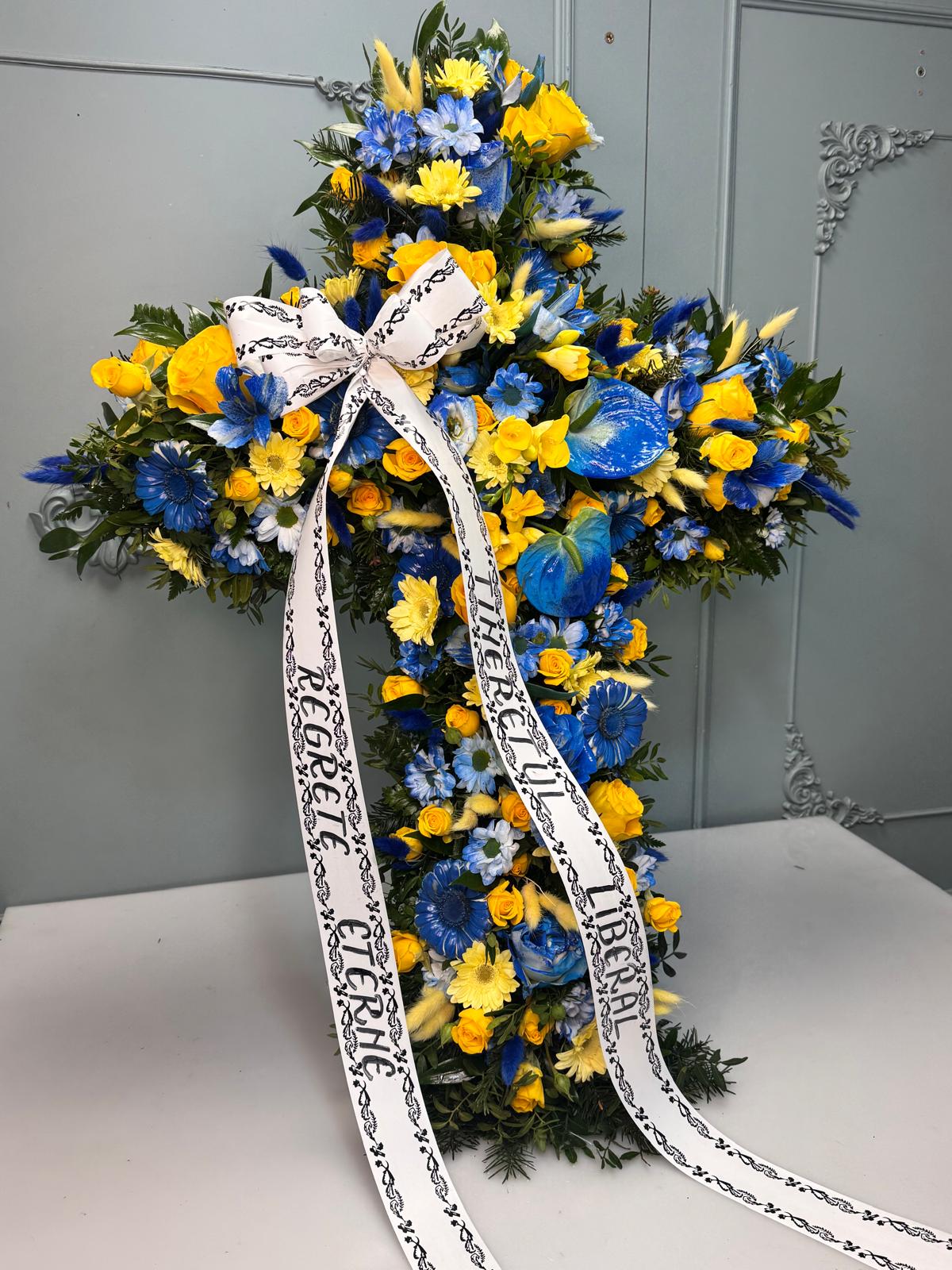 Cruce Funerară Cer și Lumină