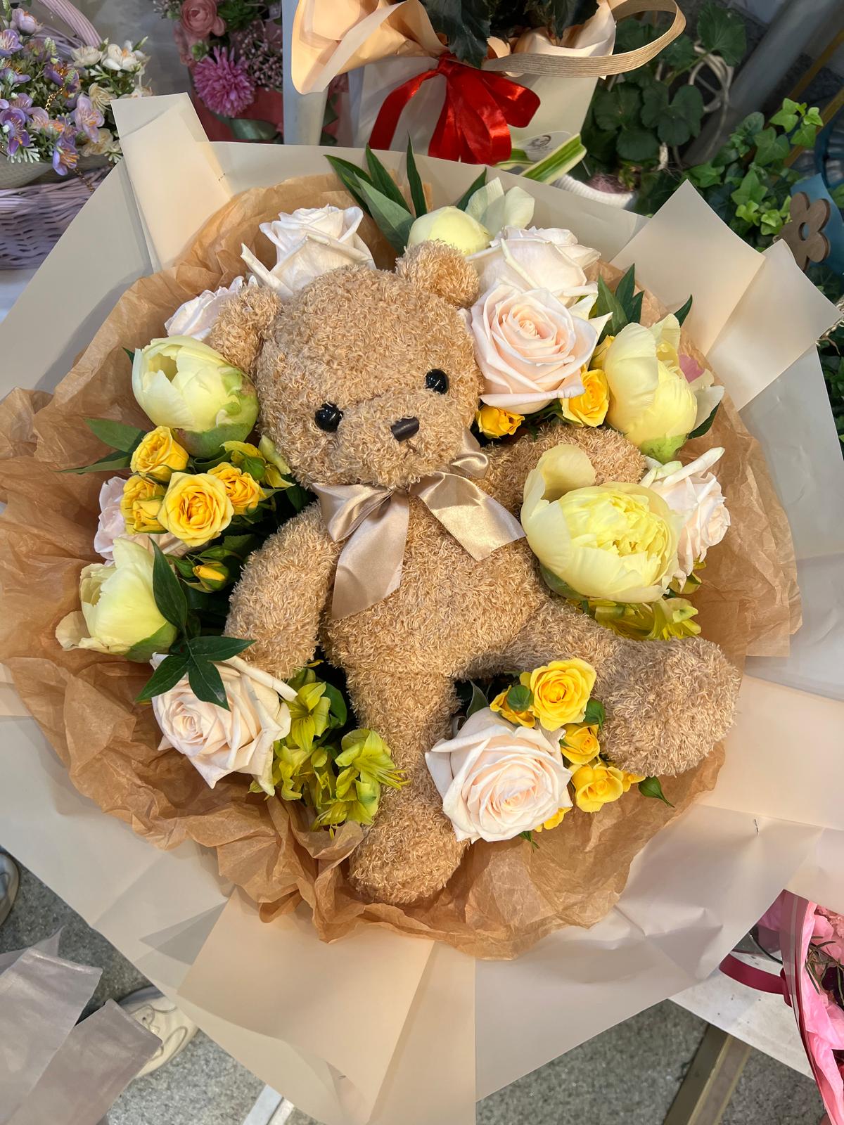 Buchet Teddy&Flowers