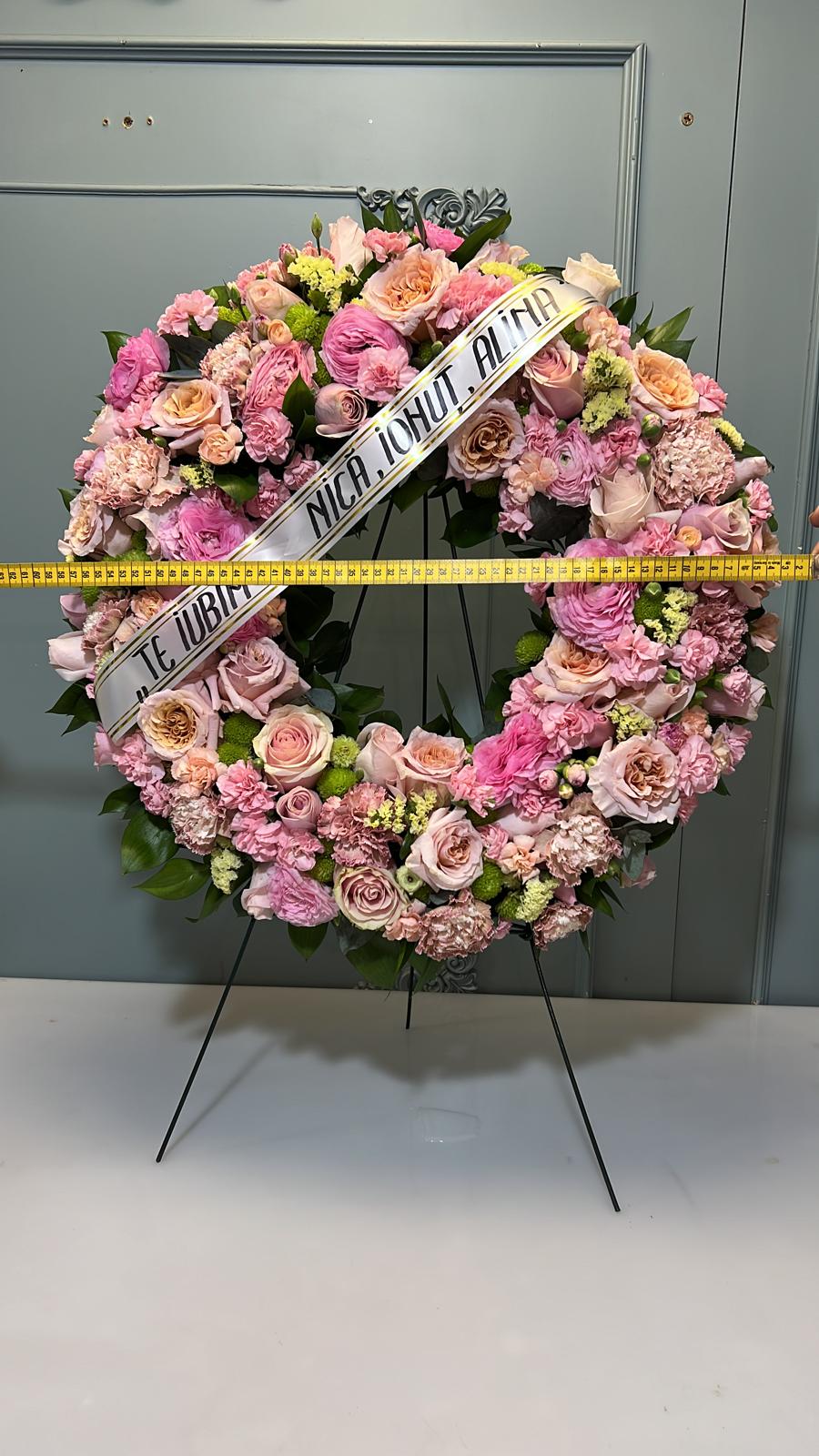 Coroană Funerară Rotundă Florete - Flori online Iasi